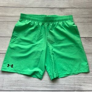 Under Armour Youth Woven Shorts NWT - Bright Green Size XL